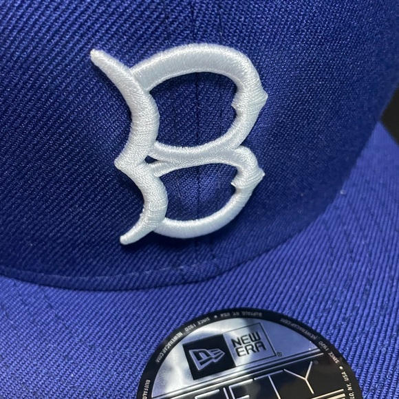 NEW ERA - MLB Baseball Hat - Brooklyn Dodgers 9FIFTY Snapback Cap Blue - Picture 4 of 5